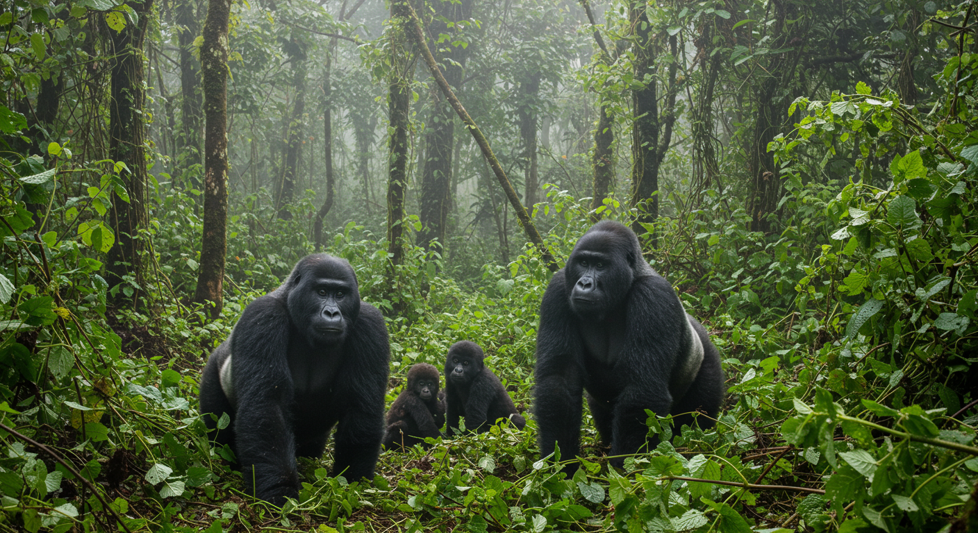 Gorilla Trekking in Bwindi.